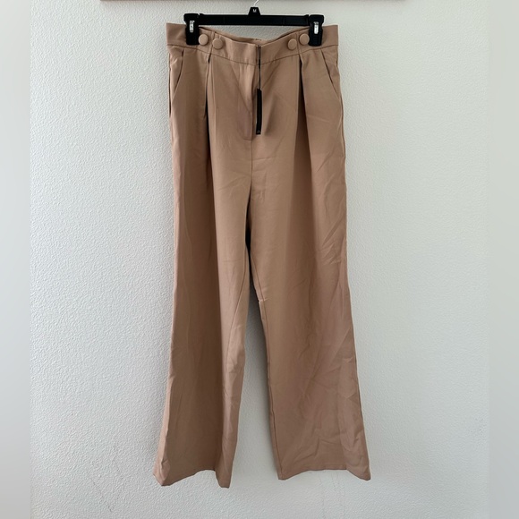 NWT 4th Reckless tan/beige high rise wide leg pants. Sz XL - Picture 4 of 13